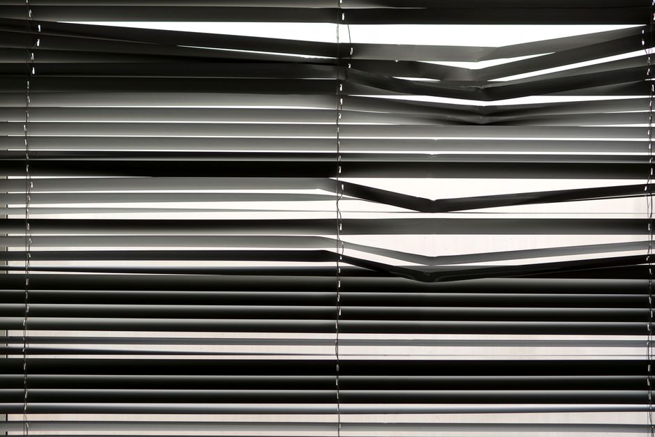 Sleek modern roller shades in a contemporary setting